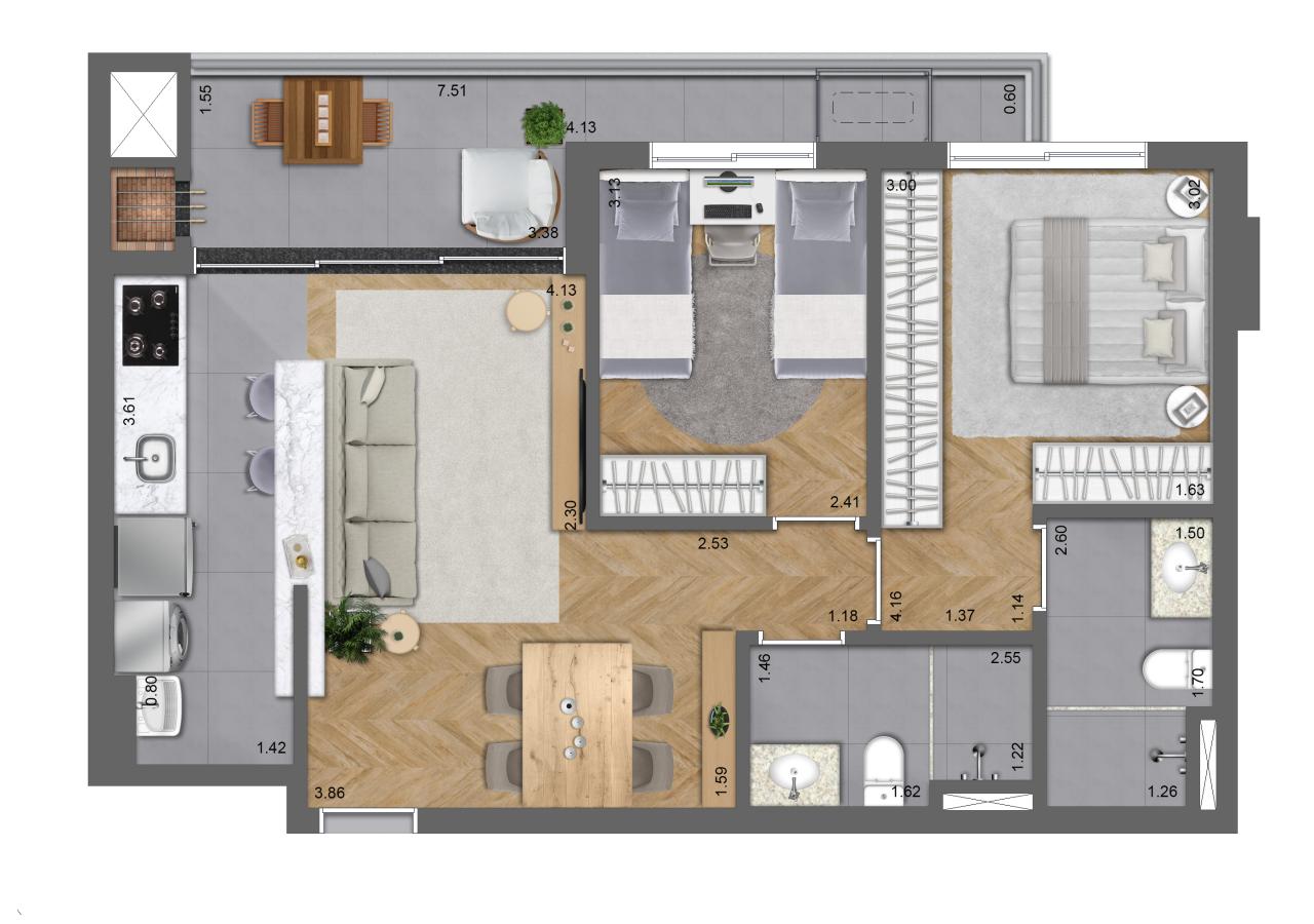 Apartamento, 2 quartos, 69 m² - Foto 18